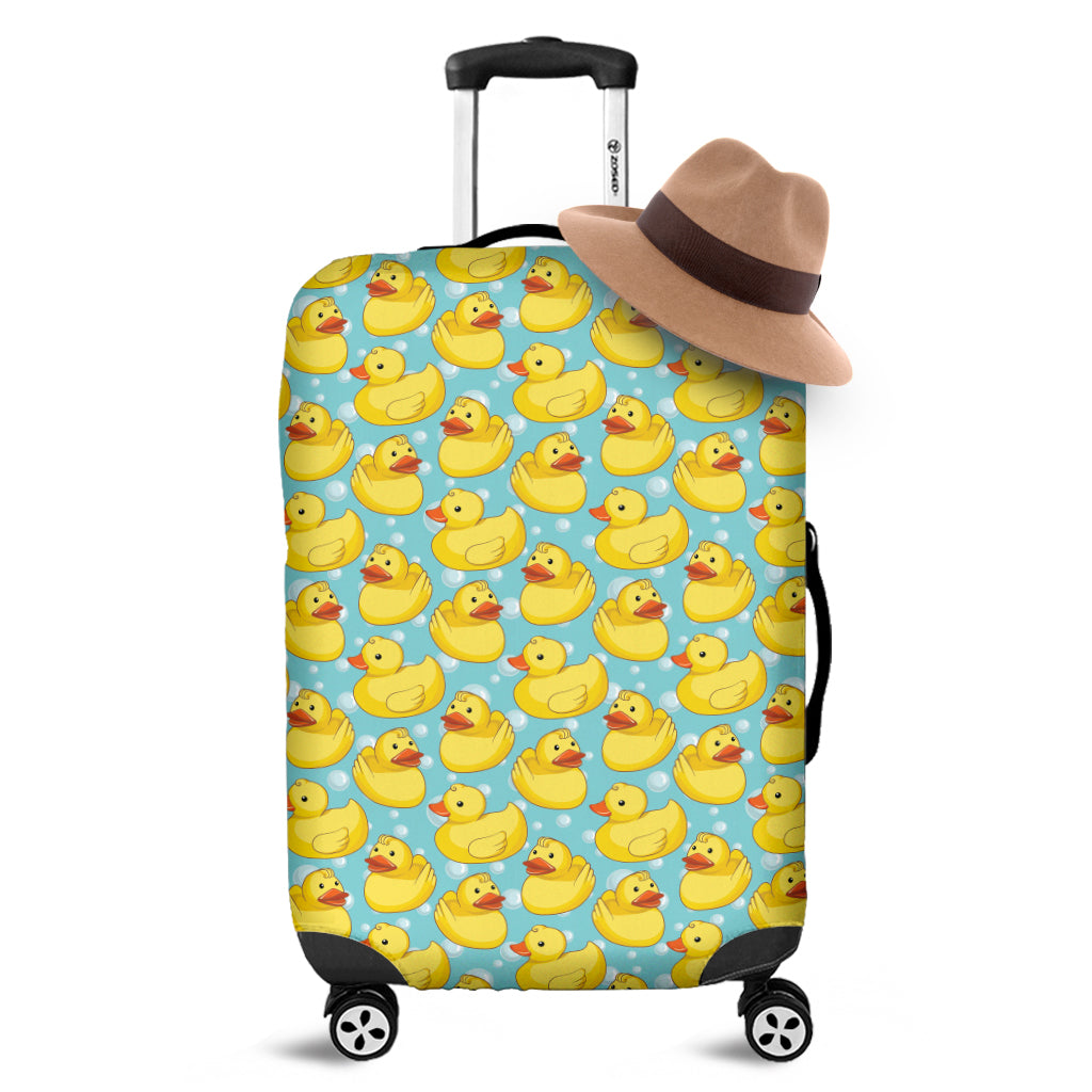 Cute Cartoon Duck Pattern Print Luggage Cover