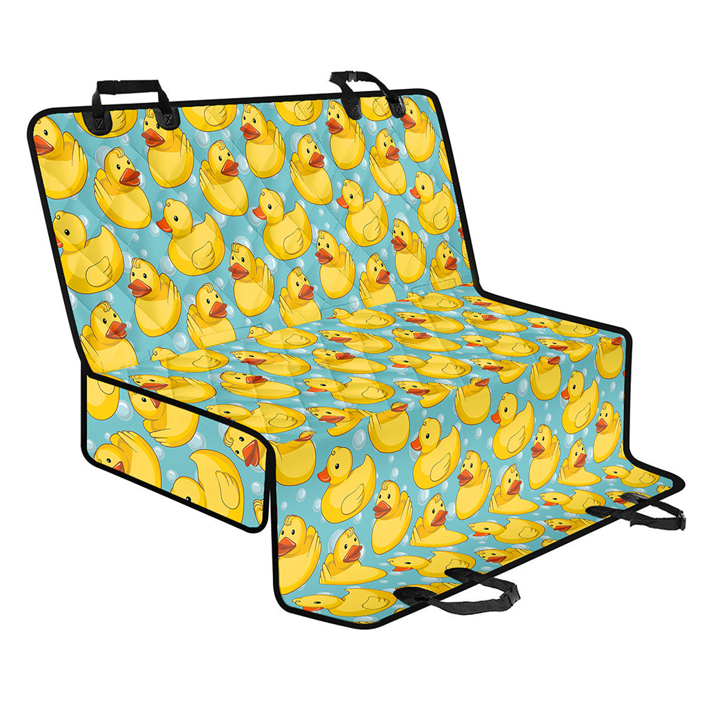 Cute Cartoon Duck Pattern Print Pet Car Back Seat Cover