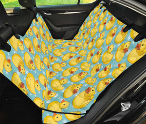 Cute Cartoon Duck Pattern Print Pet Car Back Seat Cover