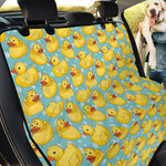 Cute Cartoon Duck Pattern Print Pet Car Back Seat Cover