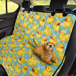 Cute Cartoon Duck Pattern Print Pet Car Back Seat Cover