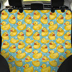 Cute Cartoon Duck Pattern Print Pet Car Back Seat Cover