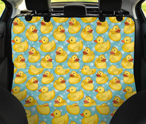 Cute Cartoon Duck Pattern Print Pet Car Back Seat Cover