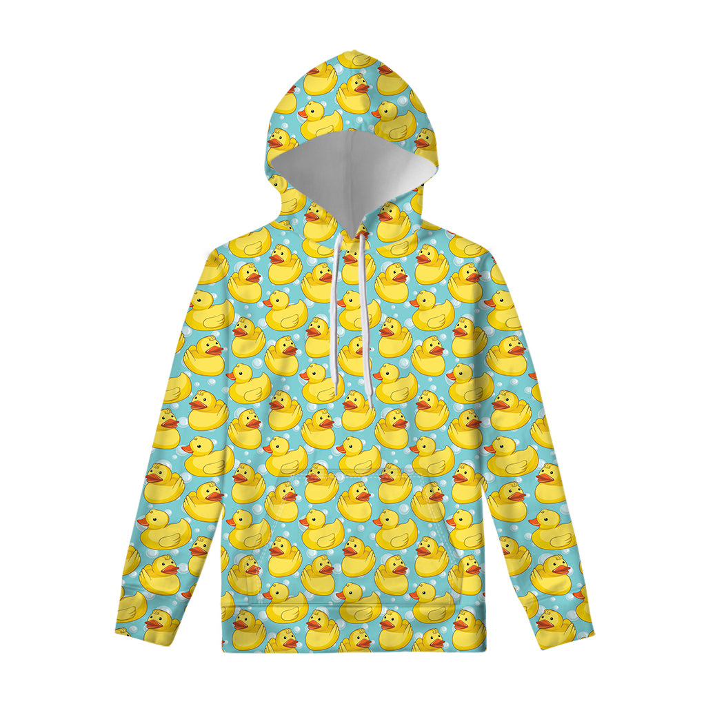 Cute Cartoon Duck Pattern Print Pullover Hoodie