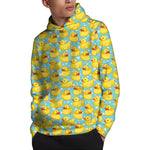 Cute Cartoon Duck Pattern Print Pullover Hoodie