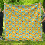 Cute Cartoon Duck Pattern Print Quilt