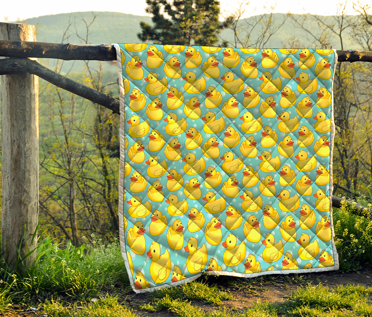 Cute Cartoon Duck Pattern Print Quilt
