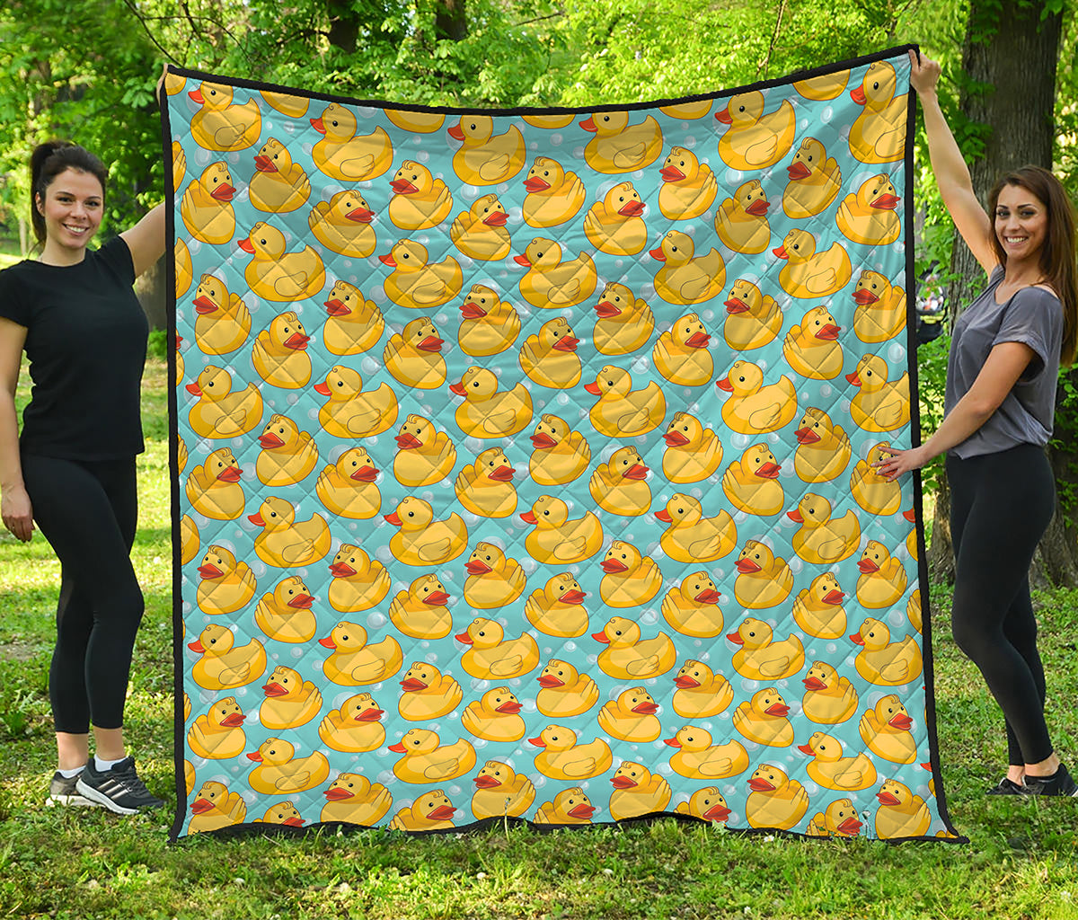 Cute Cartoon Duck Pattern Print Quilt