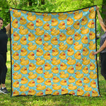 Cute Cartoon Duck Pattern Print Quilt
