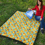Cute Cartoon Duck Pattern Print Quilt