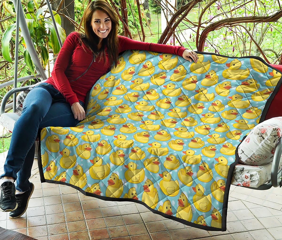 Cute Cartoon Duck Pattern Print Quilt