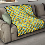 Cute Cartoon Duck Pattern Print Quilt
