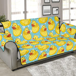 Cute Cartoon Duck Pattern Print Sofa Protector