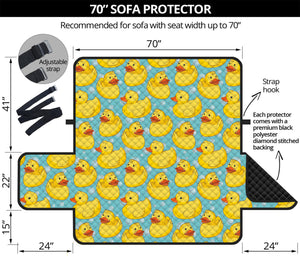 Cute Cartoon Duck Pattern Print Sofa Protector