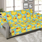 Cute Cartoon Duck Pattern Print Sofa Protector