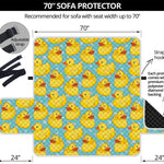 Cute Cartoon Duck Pattern Print Sofa Protector