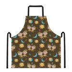 Cute Cartoon Gemini Pattern Print Apron