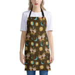 Cute Cartoon Gemini Pattern Print Apron