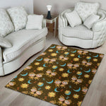 Cute Cartoon Gemini Pattern Print Area Rug