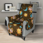 Cute Cartoon Gemini Pattern Print Armchair Protector