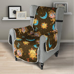 Cute Cartoon Gemini Pattern Print Armchair Protector