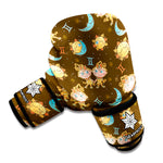 Cute Cartoon Gemini Pattern Print Boxing Gloves