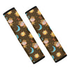 Cute Cartoon Gemini Pattern Print Car Seat Belt Covers