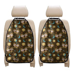 Cute Cartoon Gemini Pattern Print Car Seat Organizers