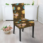 Cute Cartoon Gemini Pattern Print Dining Chair Slipcover
