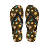 Cute Cartoon Gemini Pattern Print Flip Flops