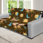 Cute Cartoon Gemini Pattern Print Futon Protector