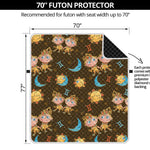 Cute Cartoon Gemini Pattern Print Futon Protector