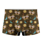 Cute Cartoon Gemini Pattern Print Men's Boxer Briefs