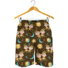 Cute Cartoon Gemini Pattern Print Men's Shorts