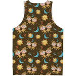 Cute Cartoon Gemini Pattern Print Men's Tank Top