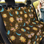 Cute Cartoon Gemini Pattern Print Pet Car Back Seat Cover