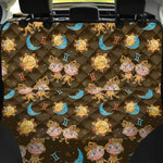 Cute Cartoon Gemini Pattern Print Pet Car Back Seat Cover