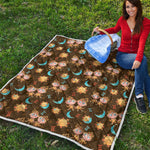 Cute Cartoon Gemini Pattern Print Quilt