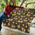 Cute Cartoon Gemini Pattern Print Quilt