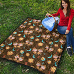 Cute Cartoon Gemini Pattern Print Quilt