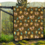 Cute Cartoon Gemini Pattern Print Quilt