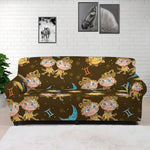 Cute Cartoon Gemini Pattern Print Sofa Cover