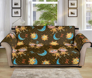 Cute Cartoon Gemini Pattern Print Sofa Protector