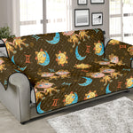 Cute Cartoon Gemini Pattern Print Sofa Protector