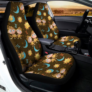 Cute Cartoon Gemini Pattern Print Universal Fit Car Seat Covers