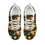 Cute Cartoon Gemini Pattern Print White Sneakers