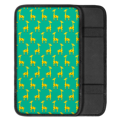 Cute Cartoon Giraffe Pattern Print Car Center Console Cover