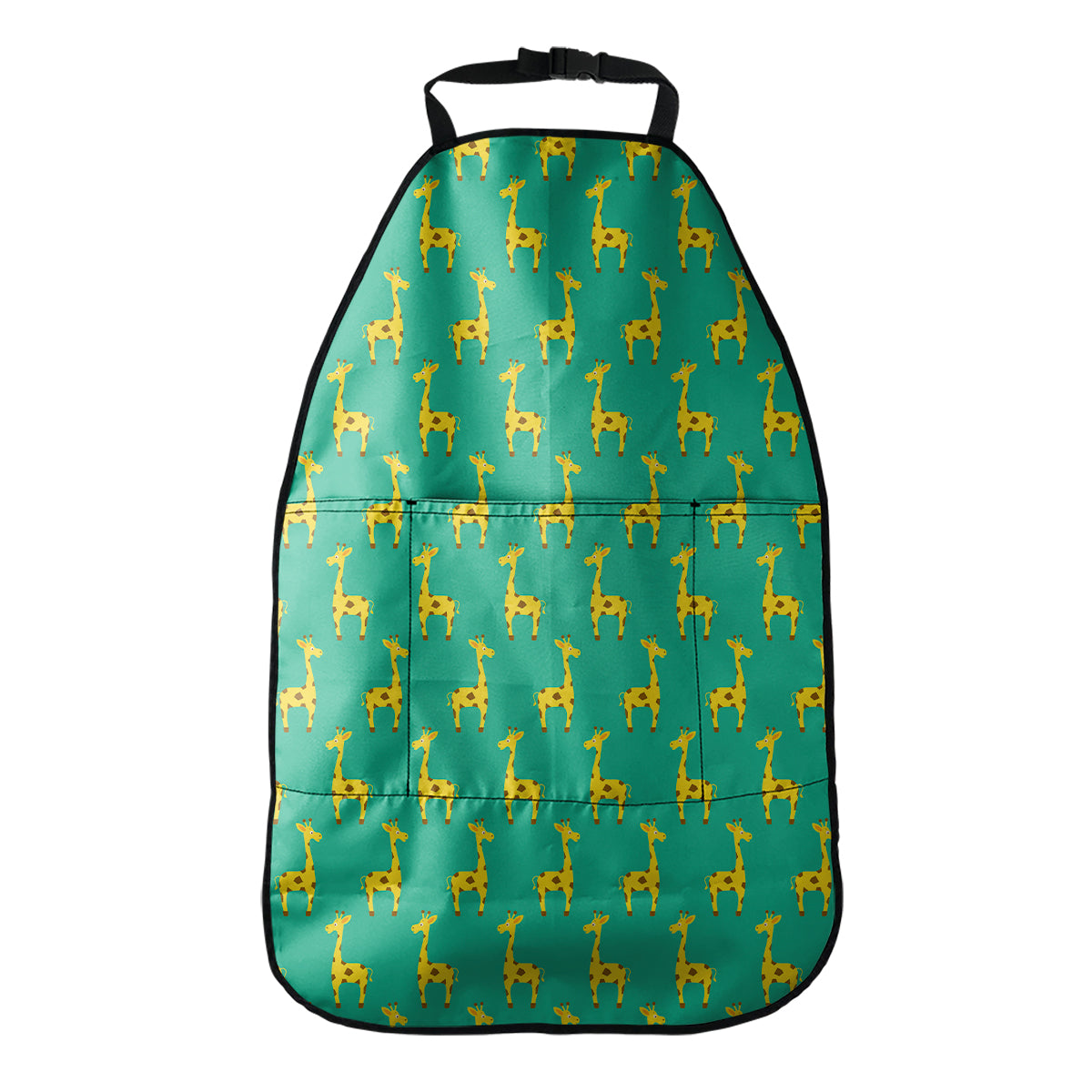 Cute Cartoon Giraffe Pattern Print Car Seat Organizers