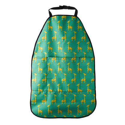 Cute Cartoon Giraffe Pattern Print Car Seat Organizers