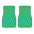 Cute Cartoon Giraffe Pattern Print Front Car Floor Mats